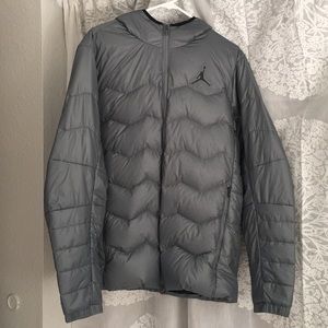 Men’s Jordan Gray Down Jacket with Hood